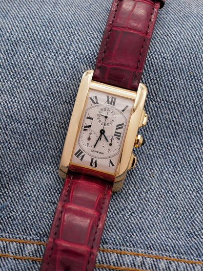 CARTIER TANK AMERICAN CHRONO