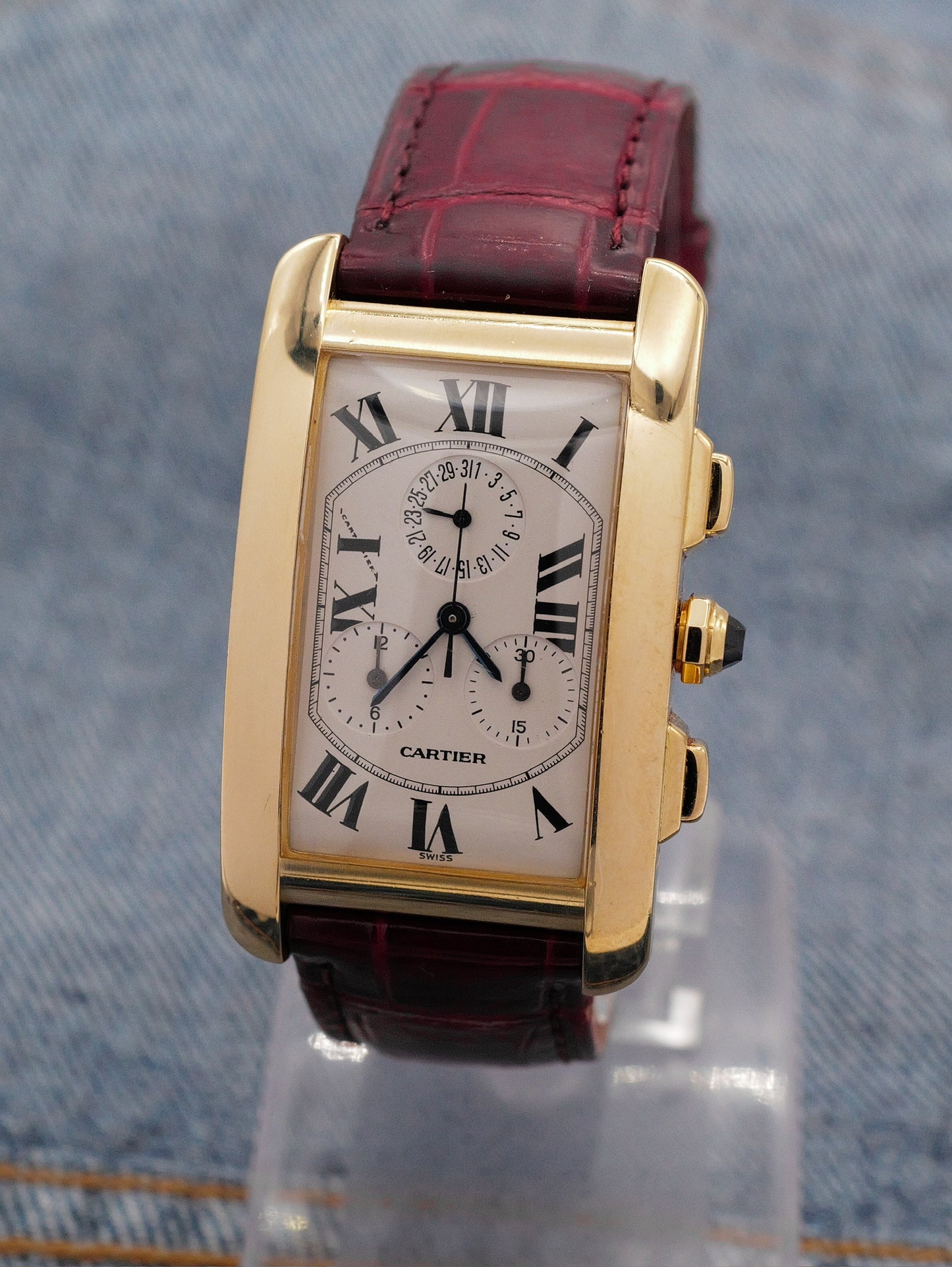 CARTIER TANK AMERICAN CHRONO