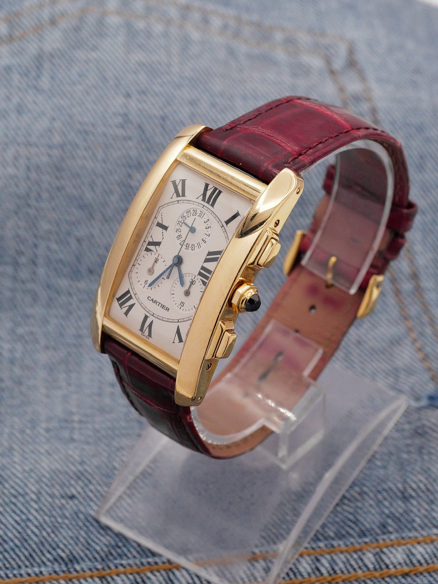 CARTIER TANK AMERICAN CHRONO