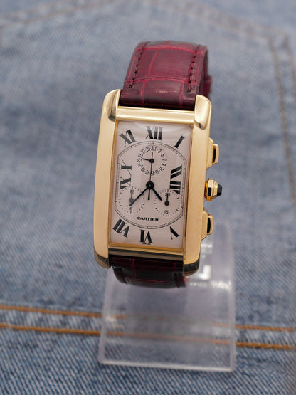 CARTIER TANK AMERICAN CHRONO